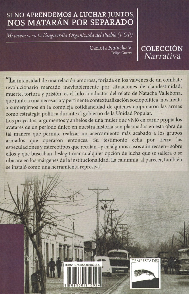 Si no aprendemos a luchar juntos, nos mataran por separado - Carlota "Natacha" Vallebona y Felipe Guerra