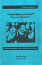 Cuadernillos del Círculo Autónomo de Estudios Feministas - Estudios Feministas