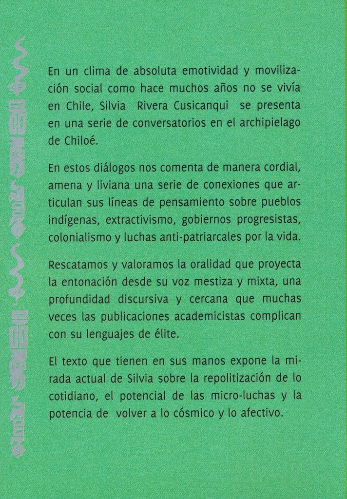 Diálogos con Silvia Rivera Cusicanqui - Quimantú