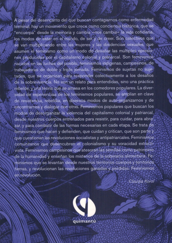 Feminismos territoriales - Claudia Korol