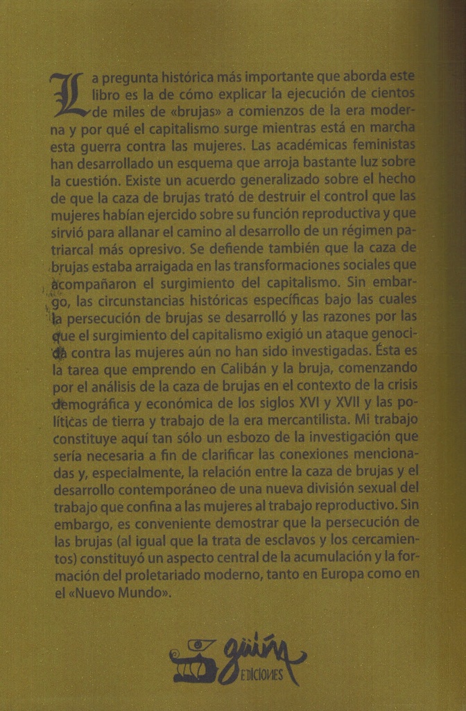 Calibán y la bruja - Silvia Federici