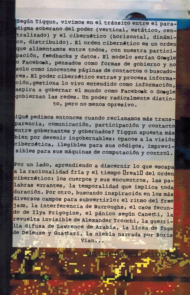 La hipótesis cibernética - Tiqqun
