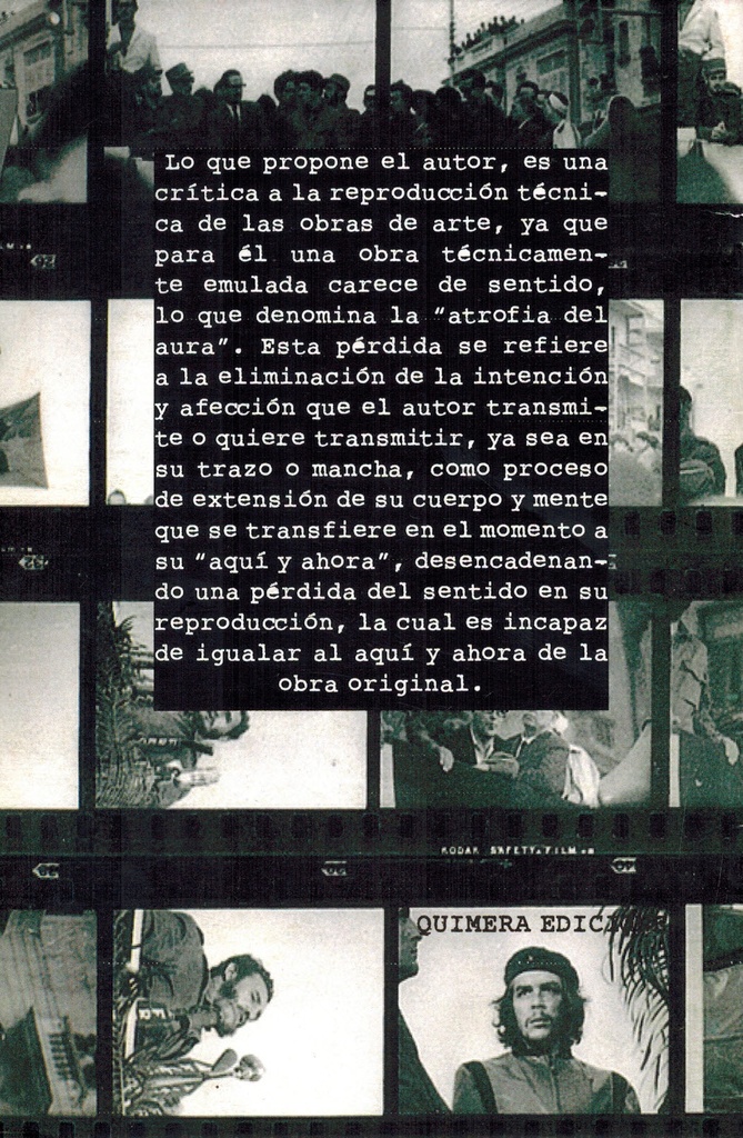 La obra de arte en su época de reproductibilidad técnica - Walter Benjamin