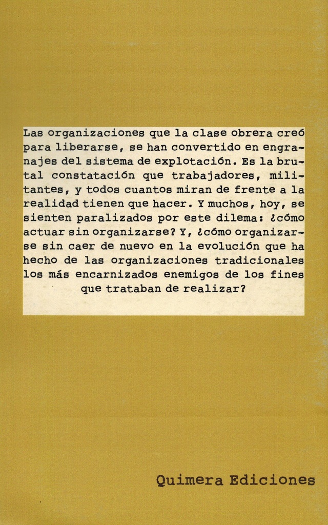 Proletariado y organización - Cornelius Castoriadis